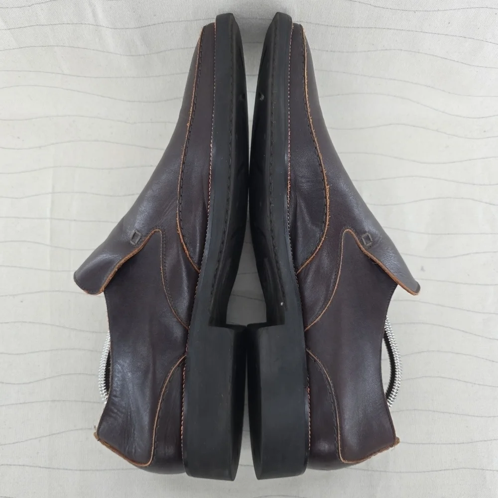 Toschi Mens CarbonLite Loafers Brown Orange Soft Leather CIS Equipped Size 11.5